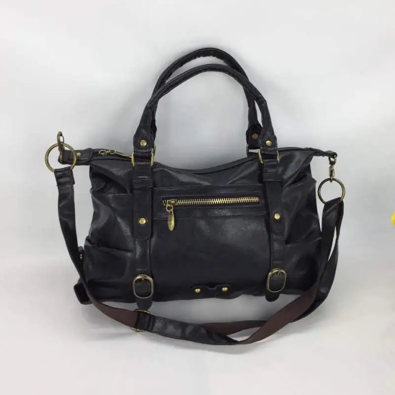 Women's Bag Multi Pocket Patent Leather Pu Leather Large Capacity Handbag High Quality Leisure Shopping Outdoor Camping Bag 2021