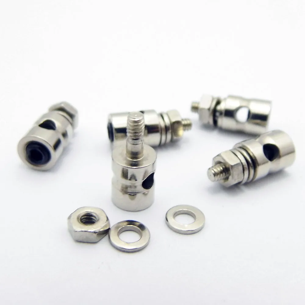 10 SZTUK 2.0mm 1.8mm 1.3mm Tie Tod End Linkage Push Rod End Dot Stopper Servo Arm Adapter do RC Airplane KT Plane Boat