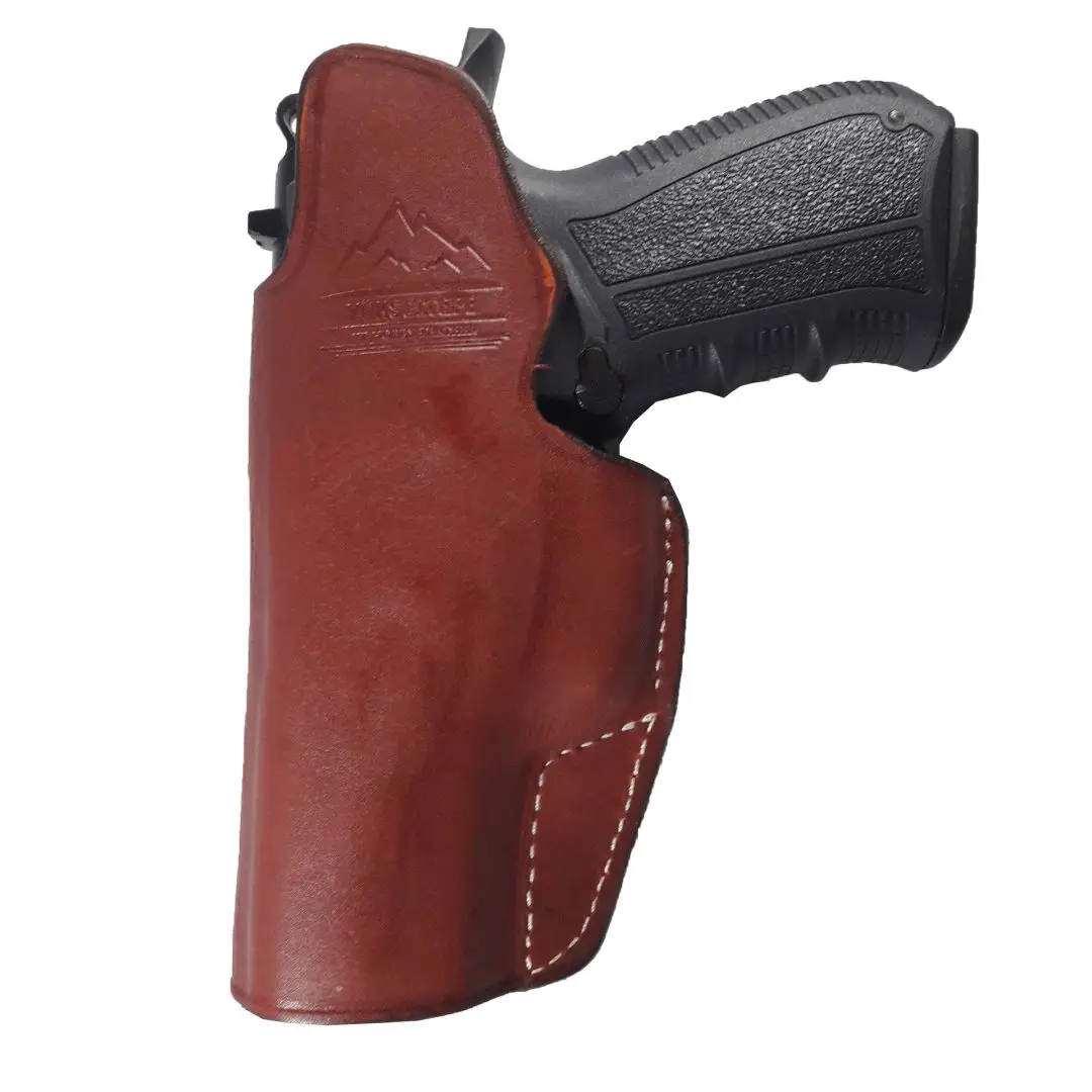 YT HOBBY S & W M & P Shield 9mm Real Leather IWB Metal Clip Inside The Waist Band carry Handmade Pistol Gun Holster Pouch