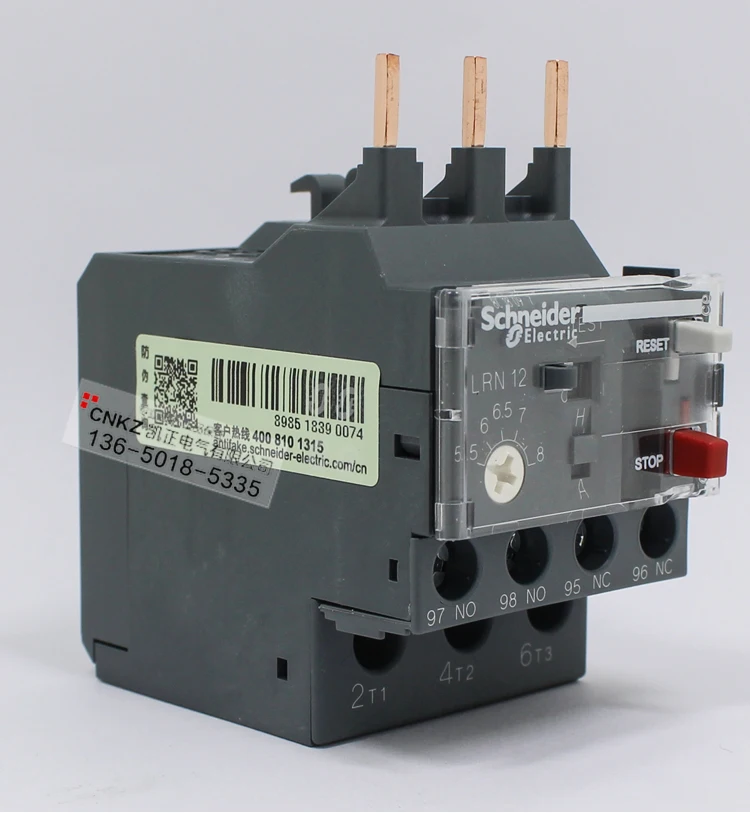 Brand new original authentic Schneider thermal overload relay LRN12N 5.5-8A instead of LRE12N with LC1N free shipping