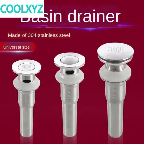 세면대 싱크 304 스테인레스 스틸, 세면대 바운싱 레플리카 긴 배수구