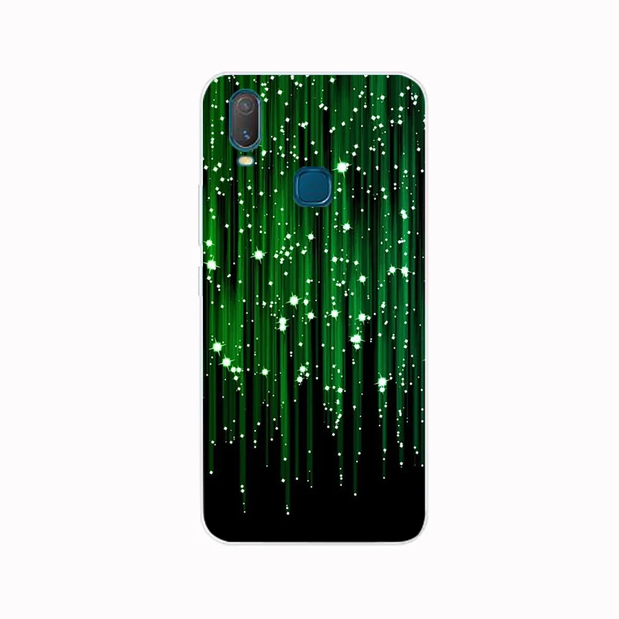 355FG Beautiful Emerald Green glitter gift Soft Silicone Tpu Cover phone Case for VIVO Y3 Y11 Y12 Y15 Y17 Neo Pro Case