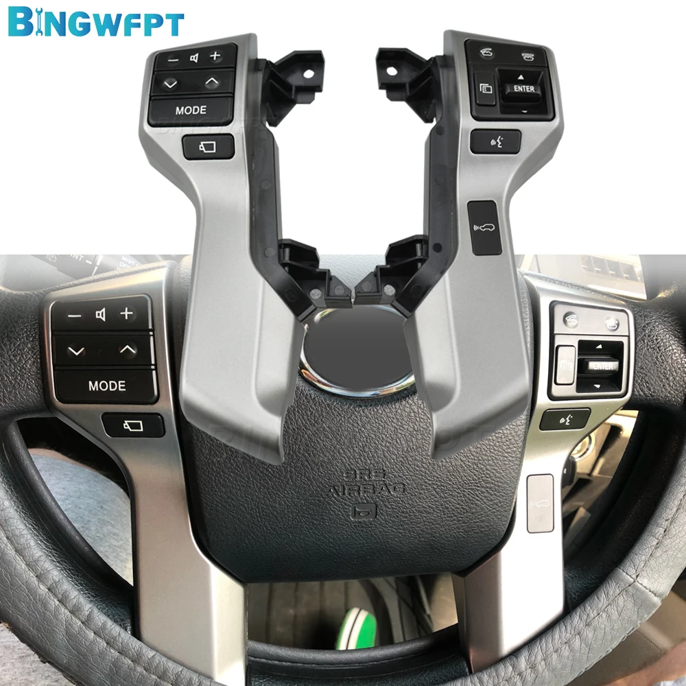 (2 Color) Multifunction Steering Wheel Control Switch 84250-60180 8425060180 For Toyota Land Cruiser Prado 150 GRJ150 KDJ150