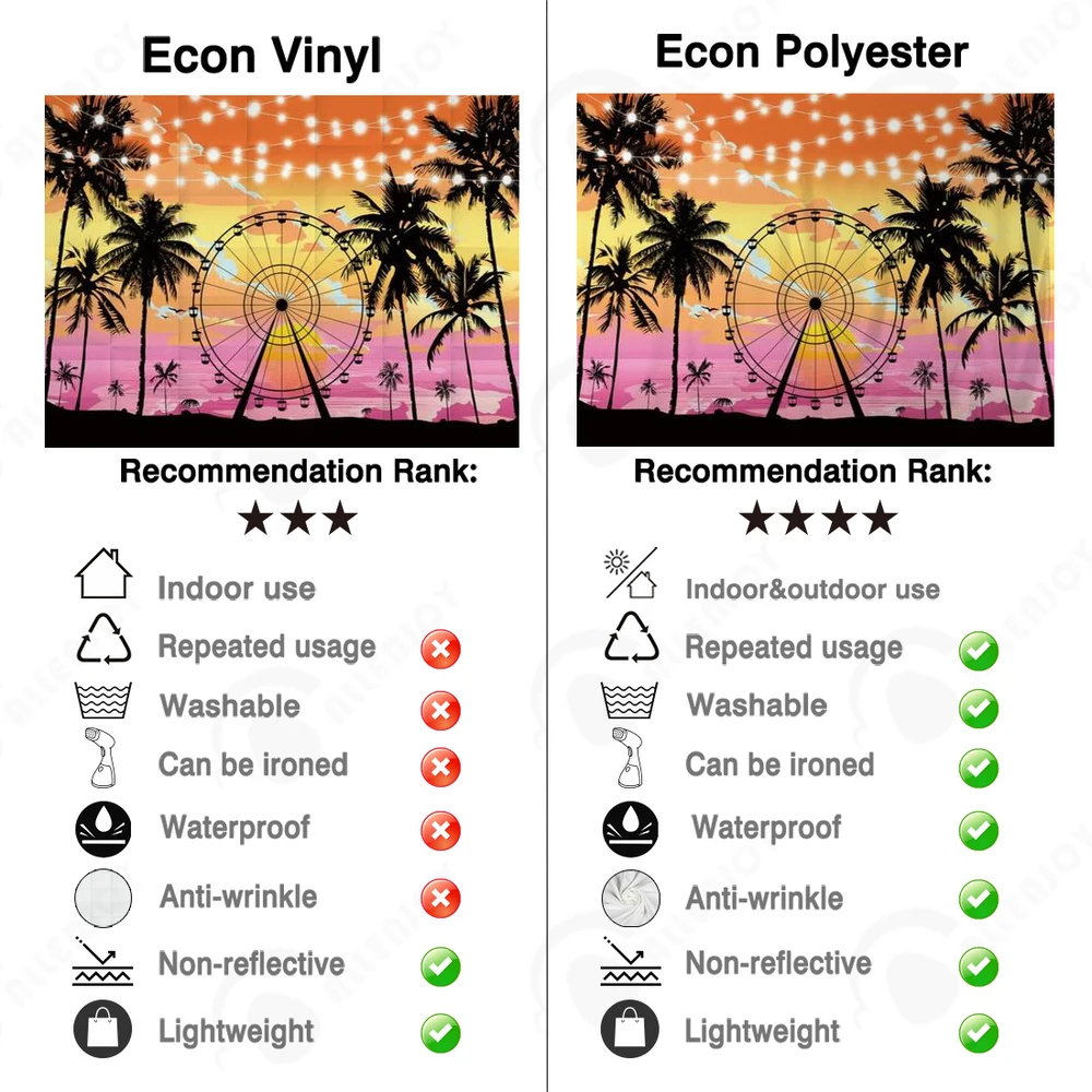 Allenjoy Mùa Hè Đi Biển VỢT CẦU LÔNG Nền Chụp Ảnh Cây Cọ Hoàng Hôn Tiệc Cưới Ngọn Cờ Sinh Nhật Hình Phông Nền