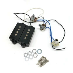 Electric Guitar Pickup Wire Harness PB Bass 4-String Electric Guitar Neck and Bridge Pickups Set