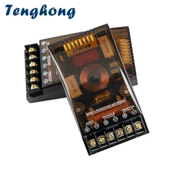 Tenghong 2pc 2 Way Audio Speaker Crossover 200W Woofer Tweeter Car Stereo Modification Bass Treble Divider Speaker Frequency DIY