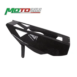 For BMW S1000RR S1000 RR 2009-2014 Motorcycle Belly Pan Fairing Extension Carbon Fiber Exhaust Cat Cover with De-cat Bracket
