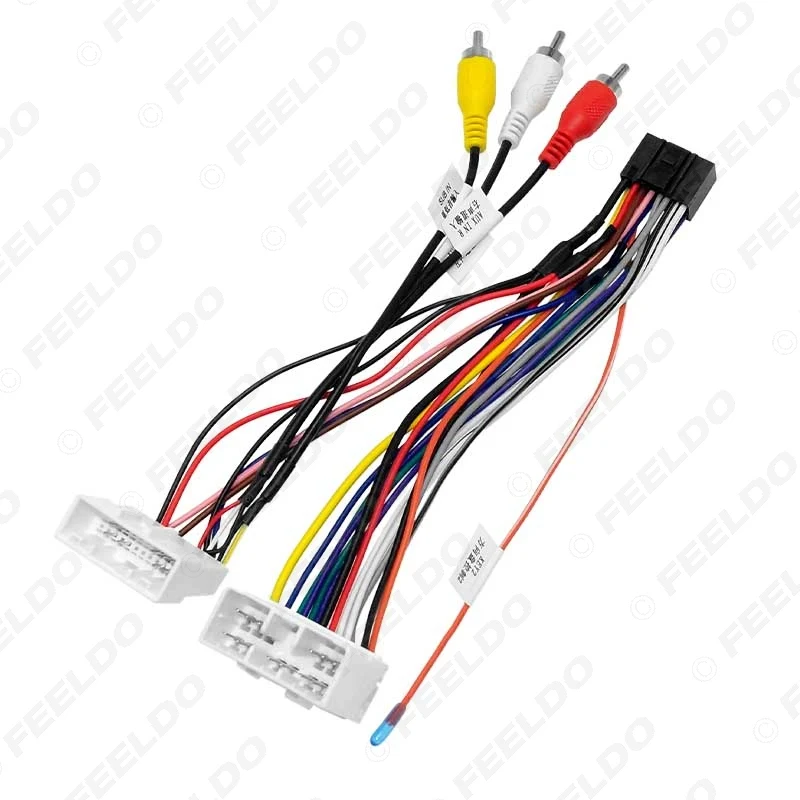 FEELDO Car Stereo Audio 16pin adattatore per cavo di alimentazione Android per cablaggio lettore CD/DVD Subaru Forester