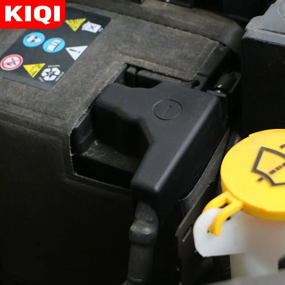 KIQI ABS Car Accessories for Jeep Compass MP 2017 - 2021 Interior Battery Anode Negative Electrode Protector Cover Covers Cap