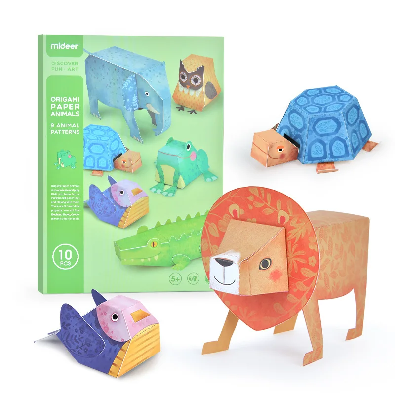 MiDeer manual DIY 3D origami paper animals origami toys kids Handicraft toy paper-cut toys for children 5Y+