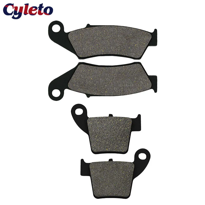 Motorcycle Front & Rear Brake Pads for Honda CR125R CR250R 02-07 CRF 250R CRF250R CRF250X 04-20 CRF450R 02-20 CRF450X/RX 05-20