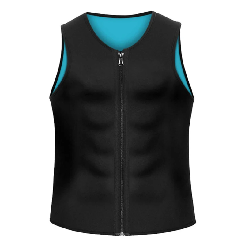 Mannen Afslankvest Sauna Zweetvest Body Shaper Neopreen Tank Top Buikcontrole Taille Trainer Vetverbranding Shapewear