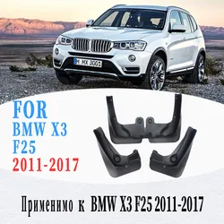 Guardabarros de coche para BMW X3 F25, guardabarros genuinos, guardabarros de barro, accesorios de coche, estilo automático, 4 Uds., 2011-2017