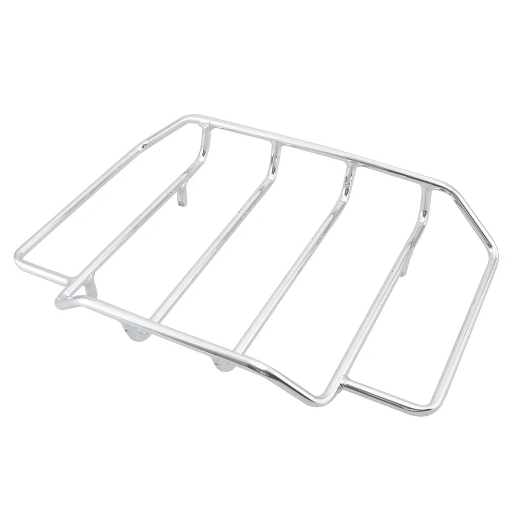 Motorcycle Chrome Tour Pack Luggage Rack For Harley Touring Road King Chopped Razor Pak Carrier Lids 1984-2019