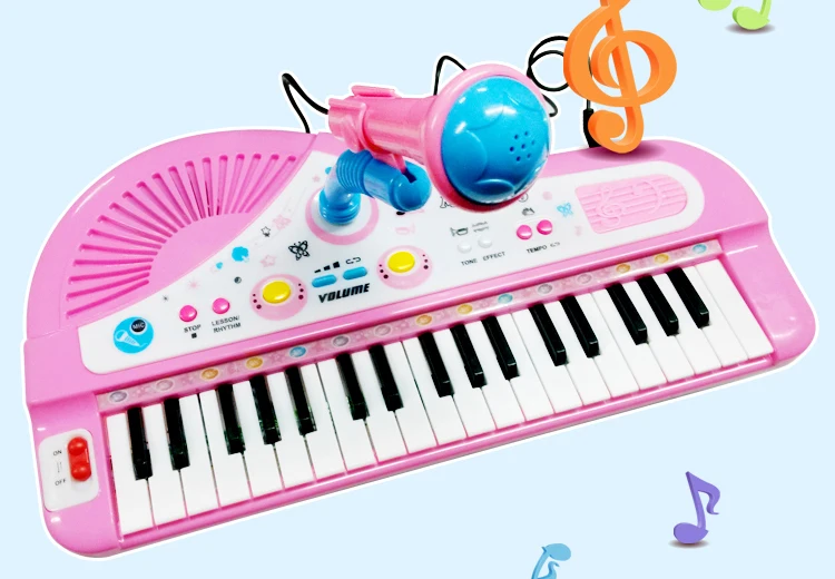 Children's Electronic Baby Educational Multifunctional Small Piano Keys With A Microphone Children Learning & Exercising Type