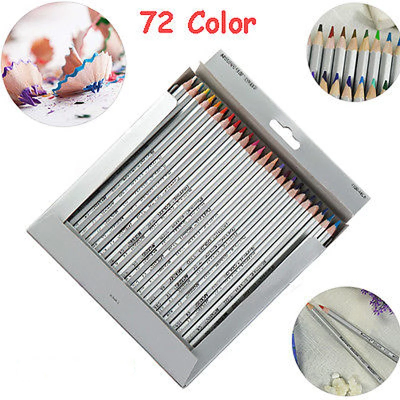 Набор Карандашей Из кисть набросок древесины, 72/10 цветов, масляные, художественные, ручная роспись, школьные, товары для рукоделия для рисования, изделия для рукоделия