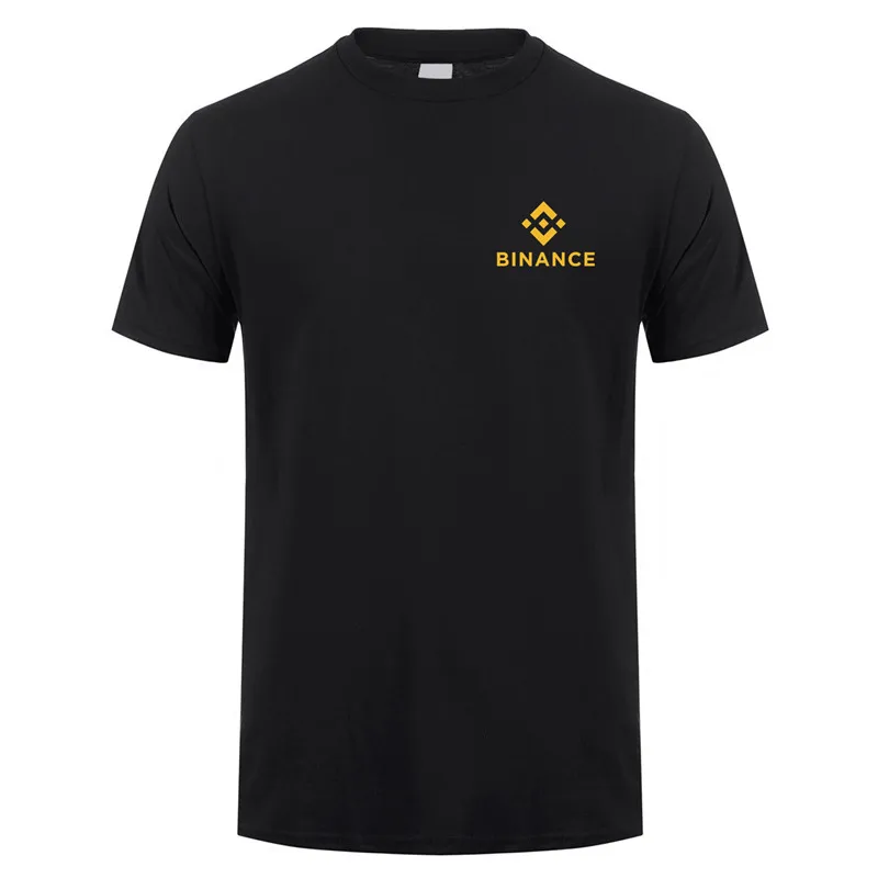 Binance Coin (BNB) T-shirt Tees Summer Cotton Short Sleeve Cool Tops Mans Tshirt  OZ-422