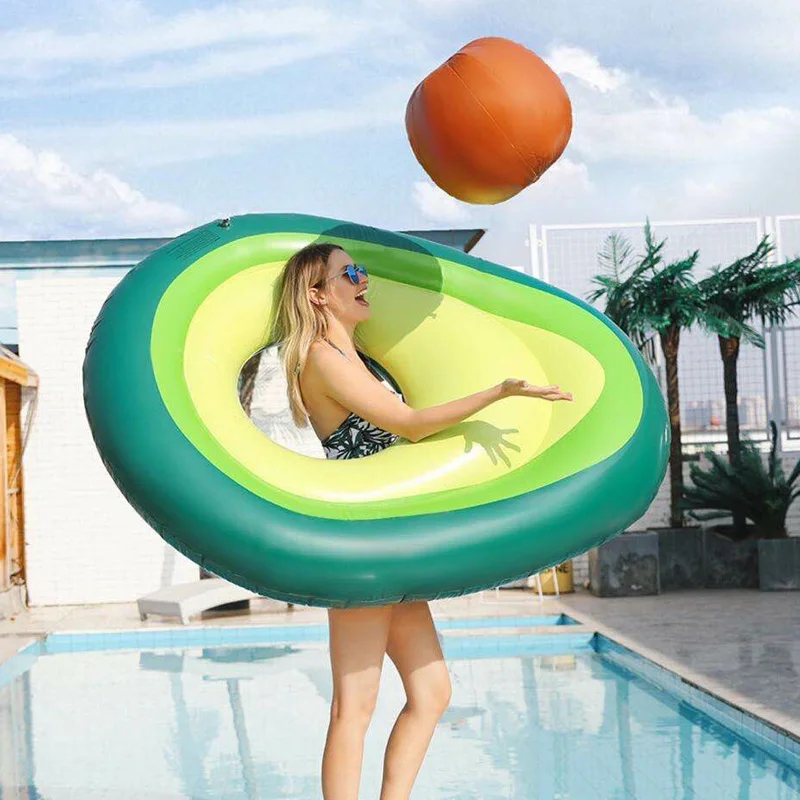 Inflatable Pool Float Avocado Inflatable Float Pool Swimming Ring Inflatable Pool Toys Adult Swim Circle Swim Buoy Boia piscina