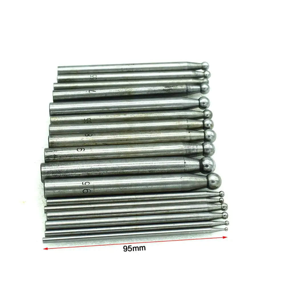17 Pcs Jewelry Dapping Punches Set Stainless Steel Dapping Block DIY Craft Tools For Jewelry Machine
