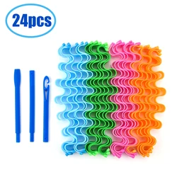 Bigodini per capelli morbidi innocui Heatless DIY Magic Wave riccioli rulli accessori per capelli Curling Perm Bar senza calore per strumenti per capelli