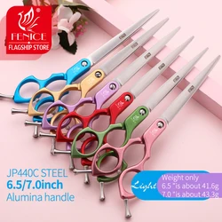 Fenice Jp440c Kleurrijke 6.5 7.0 Inch Roestvrij Staal Huisdier Knippen Rechte Schaar Voor Hondenverzorging Hond Haarschaar Snijder