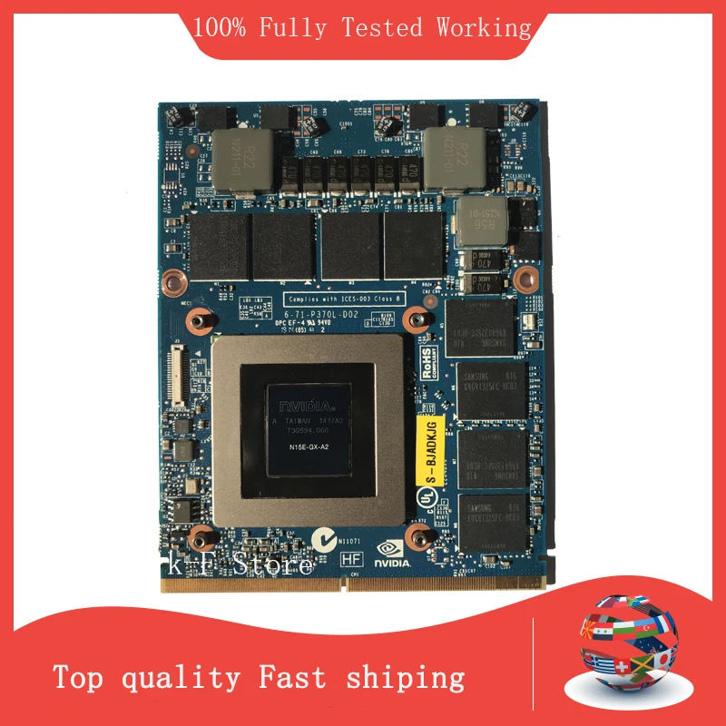 

Brand New GTX880M GTX 880M 8GB N15E-GX-A2 Graphics Video Card For DELL Alienware M13X R1 R2 M15X R1 R2 M17X R2 R3 R4 R5 M18X R2