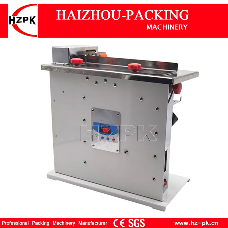 HZPK Semi Automatic Box Right Angle Corner Sealing And labeling machine Desk Table Small Packing Machinery 30mm