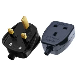 1pcs White Black BS1363 Removable UK Fused Wiring Power Plug 13A British Cable Connector With Switch Assembly Power Cord Socket