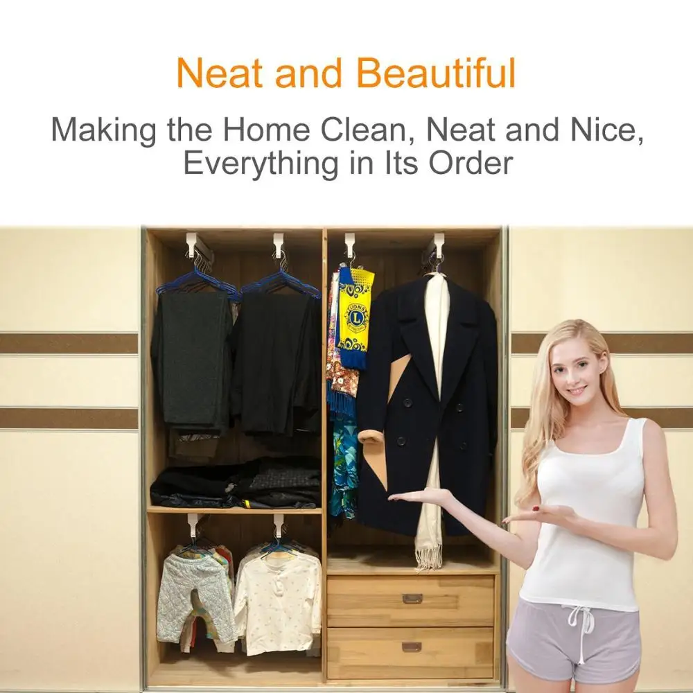 Heavy Duty Pull-Out Closet Valet Rod Adjustable Wardrobe Clothing Rail Top Mount Wardrobe Hanger Rack Bar Ball Bearing Slide