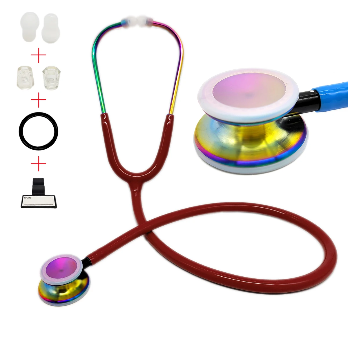 Doctor Double Sided Stethoscope Portable Professional Cardiology Medical Equipment Nurse Arts Stethoscoop Equip Superior Quality