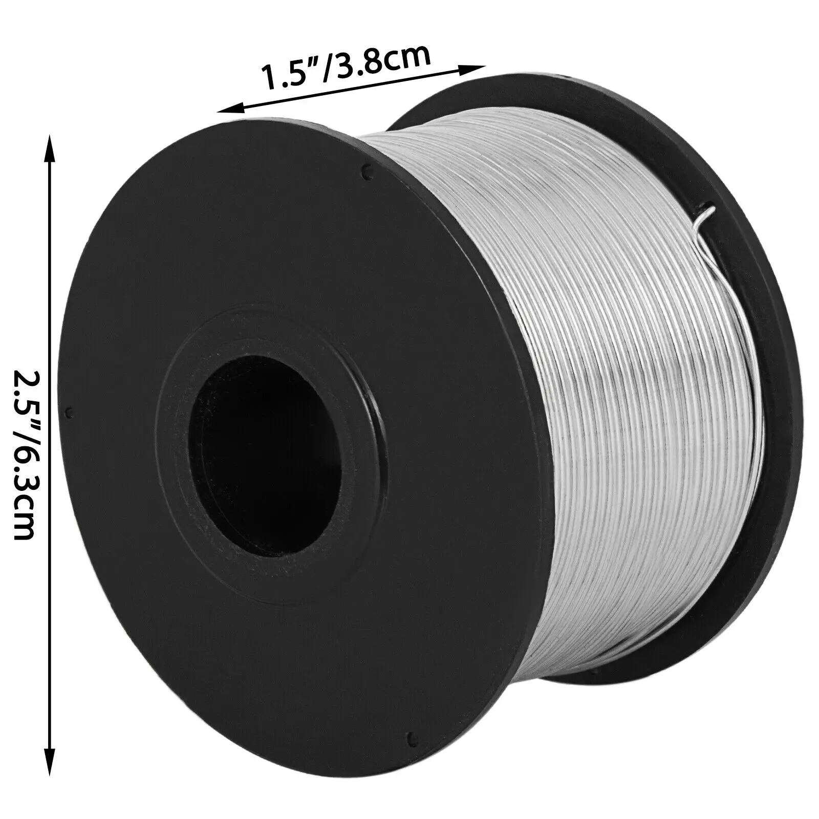 VEVOR Bobina di Filo di Acciaio, Filo in Acciaio, Diametro 0.8mm Lunghezza 110 m, 10 Bobine con Filo per Tondo Acciaio a Basso Tenore di Carbonio per La Rete Metallica Tessuta, L'Artigianato e Altri