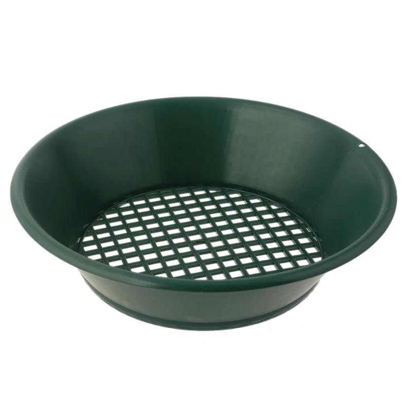 4 pcs Plastic Green Color Gold Pan Used for Mining and Sieving Pan Suitable for Gold Filtering in Rivers and Waters