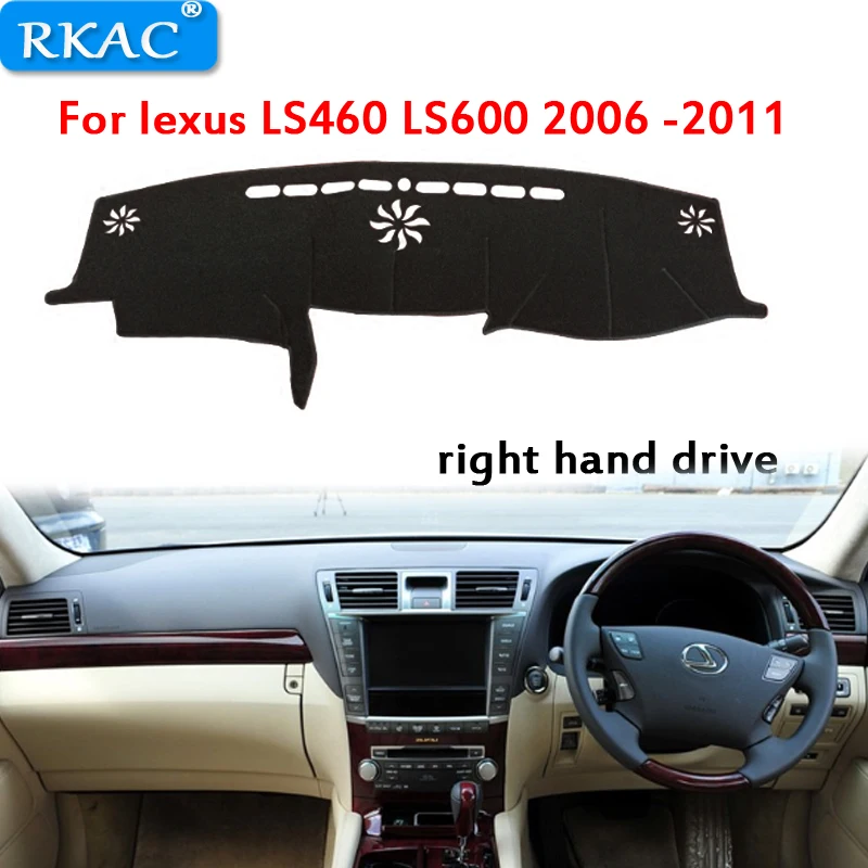 For lexus LS460 LS600 2006 2007-2011 Dashboard Cover Sun Shade Non-slip Dash Mat Pad Carpet Car Stickers Interior Accessories