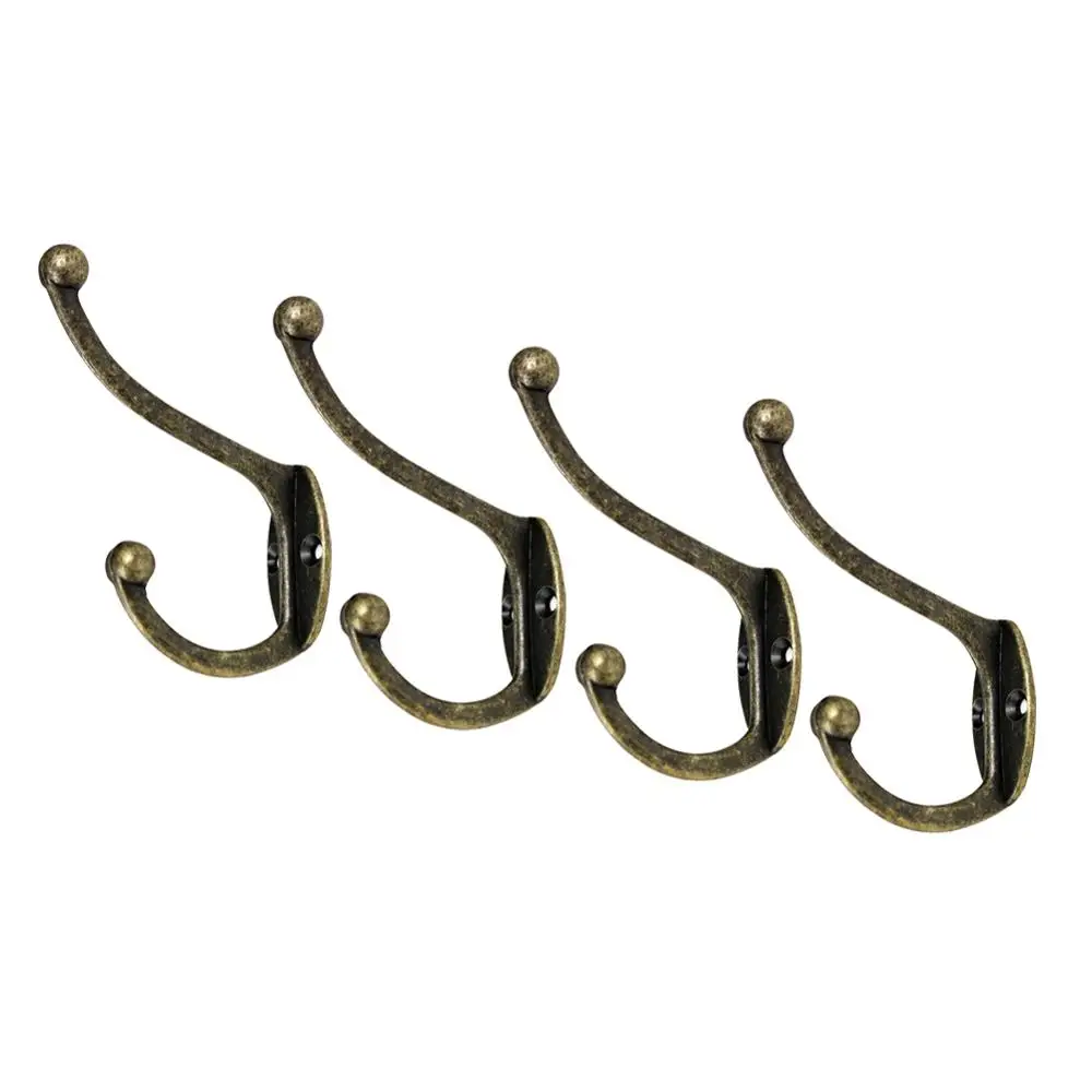 Vintage Bronze Home Furniture Wardrobe Wall Mount 1-Hook Clothes Towels Hanger household Organizer Storage Rack Holder Hook