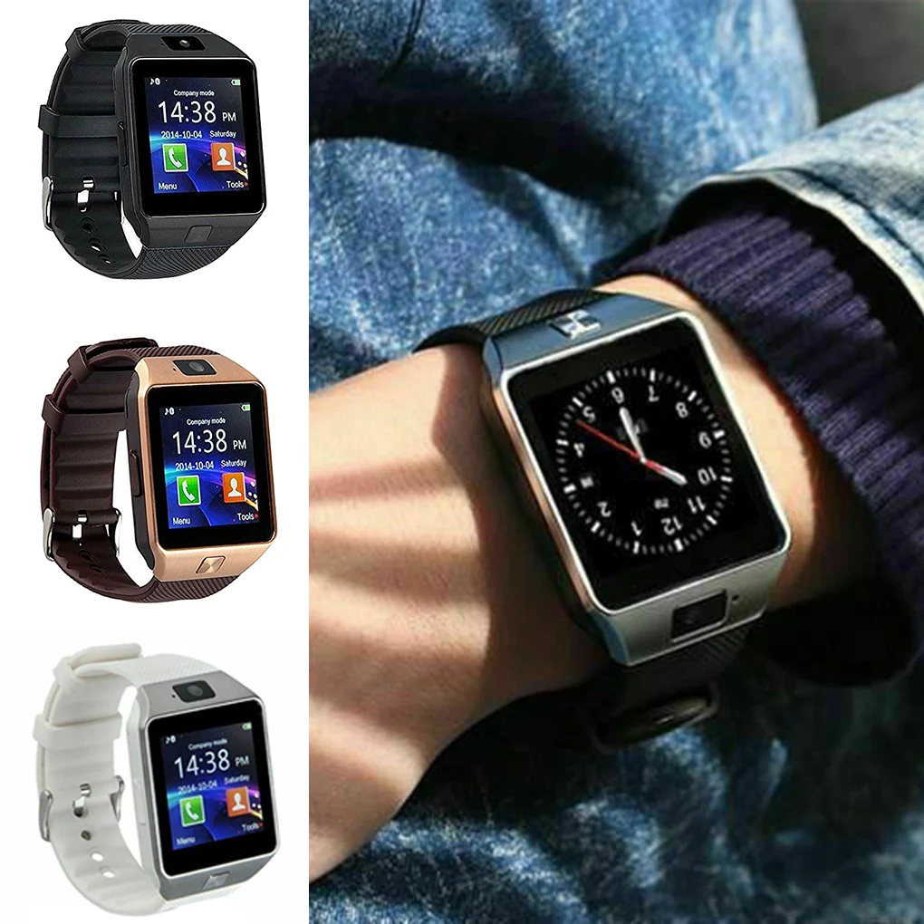 DZ09 Bluetooth Sport Smart Watch Support SIM Card 1.56 inch Touch Screen Wristwatch for iPhone for Samsung