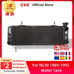 CVK Motorcycle Aluminium UP Radiator Cooler Cooling Water Tank for HONDA VFR400 NC30 1989-1992 RVF400 NC35 30V4 VFR 1994-1996