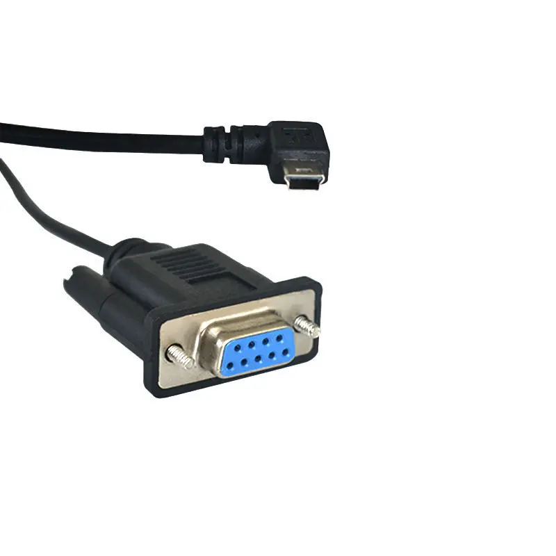 Mini USB 2,0 macho a RS232 DB9 9 Pin hembra adaptador tension Cable de plomo 1,8 m