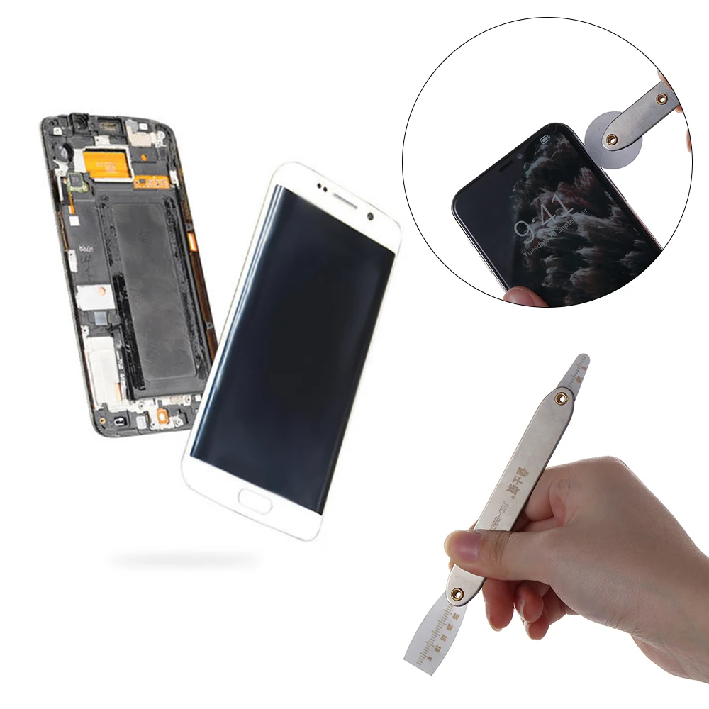 2Pcs Tablet Laptop Smart Phone Screen Opening Reparatie Rvs Demontage Roller Opening Gereedschap Gebogen Scherm Demontage