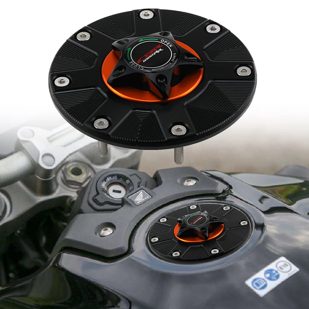 Motorcycle Accessories CNC Aluminum Fuel Gas Tank Cap Keyless Cover For HONDA HRC CBR600RR CBR1000RR CBR 600 1000 RR 2003 -2007