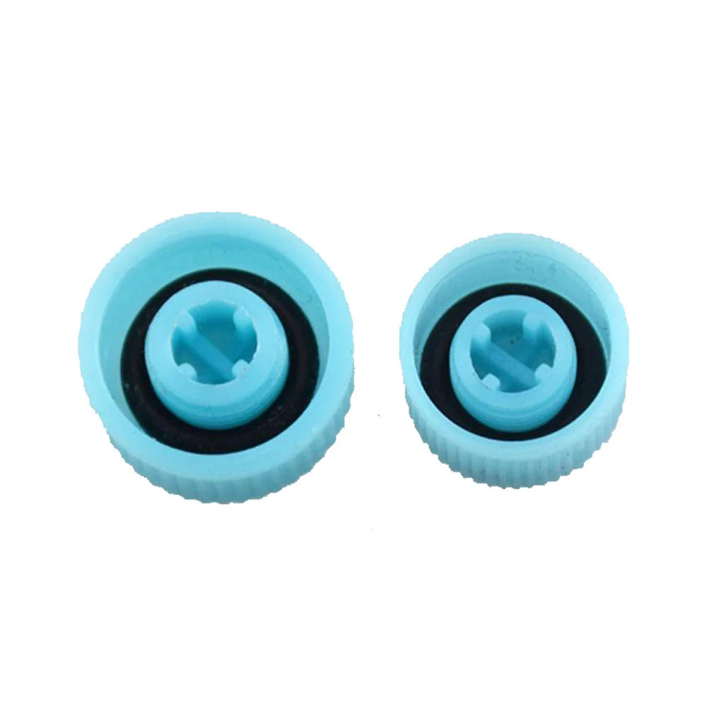 Capuchons de Valve de système AC A/C, en plastique bleu R134a R12, haute et basse pression, Service de climatisation, accessoires de voiture de