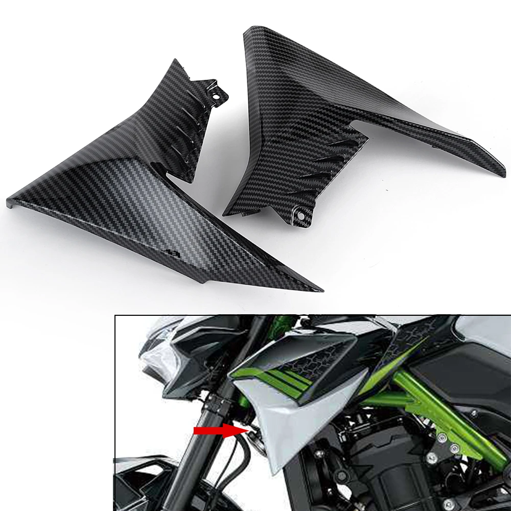 

Z900 Front Gas Tank Side Trim Insert Cover Panel Fairing Cowl for Kawasaki Z 900 2020 2021 Z900 Accessories Radiator Cover Panel