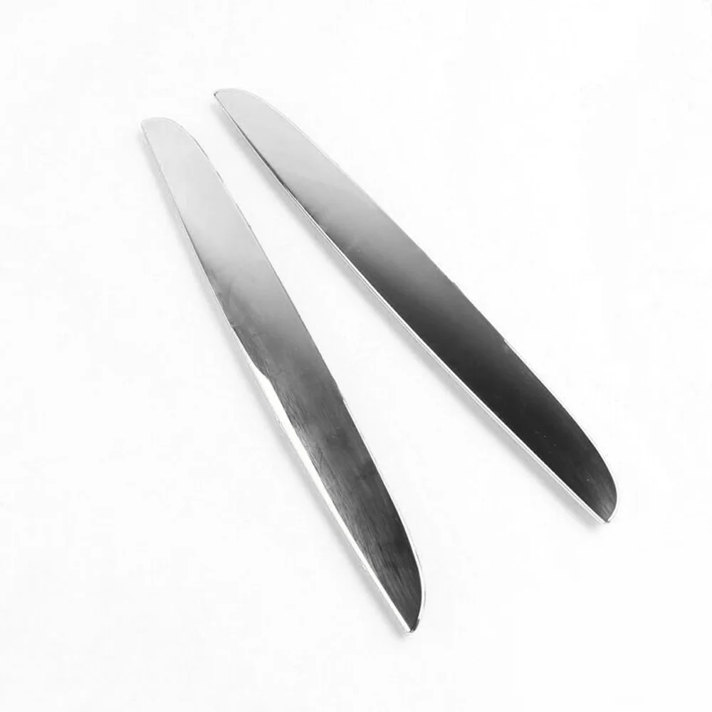 2PCS Right/Left Car Hood Chrome Trims Above Kidney Grille For BMW E90 E91 325i 330i 328i 06-08 51137117241&51137117242