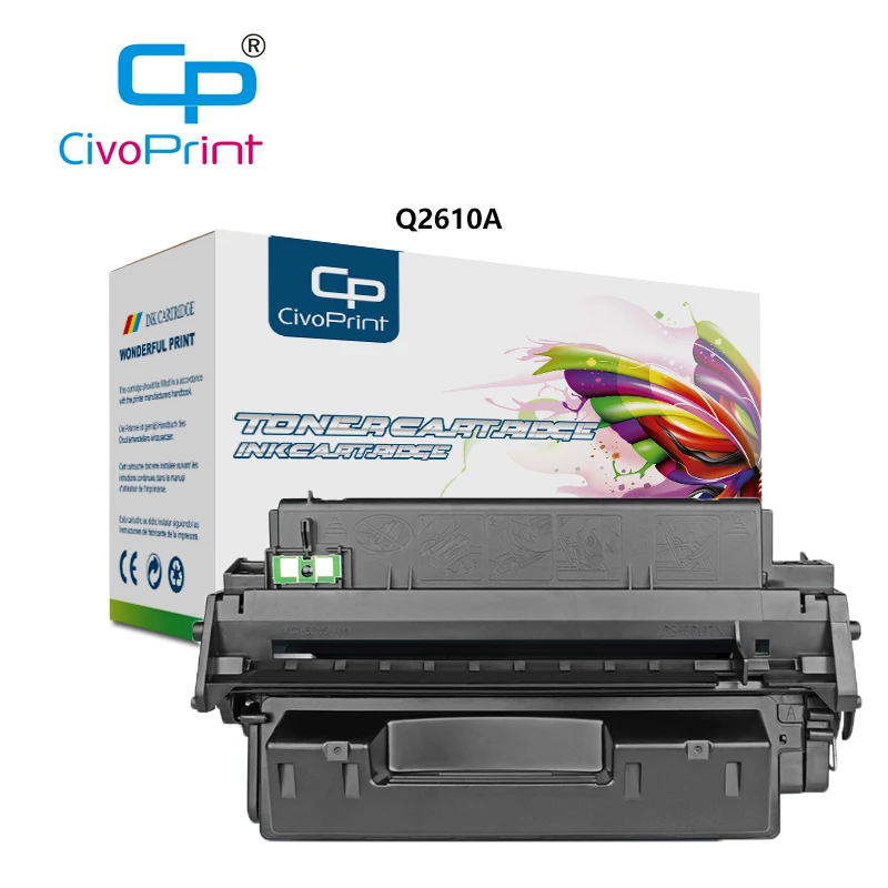 

Civoprint compatible toner cartridge for HP Q2610A Q2610 2610A 2610 10A 2300 2300D 2300N 2300DN 2300DTN 2300L 6000 pages printer