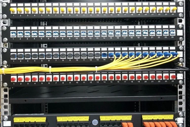 Imagem -06 - Straight-through Fibra Patch Panel Quadro de Distribuição Keystone Jack Duplex 1u 19 24 Port sc 24x lc