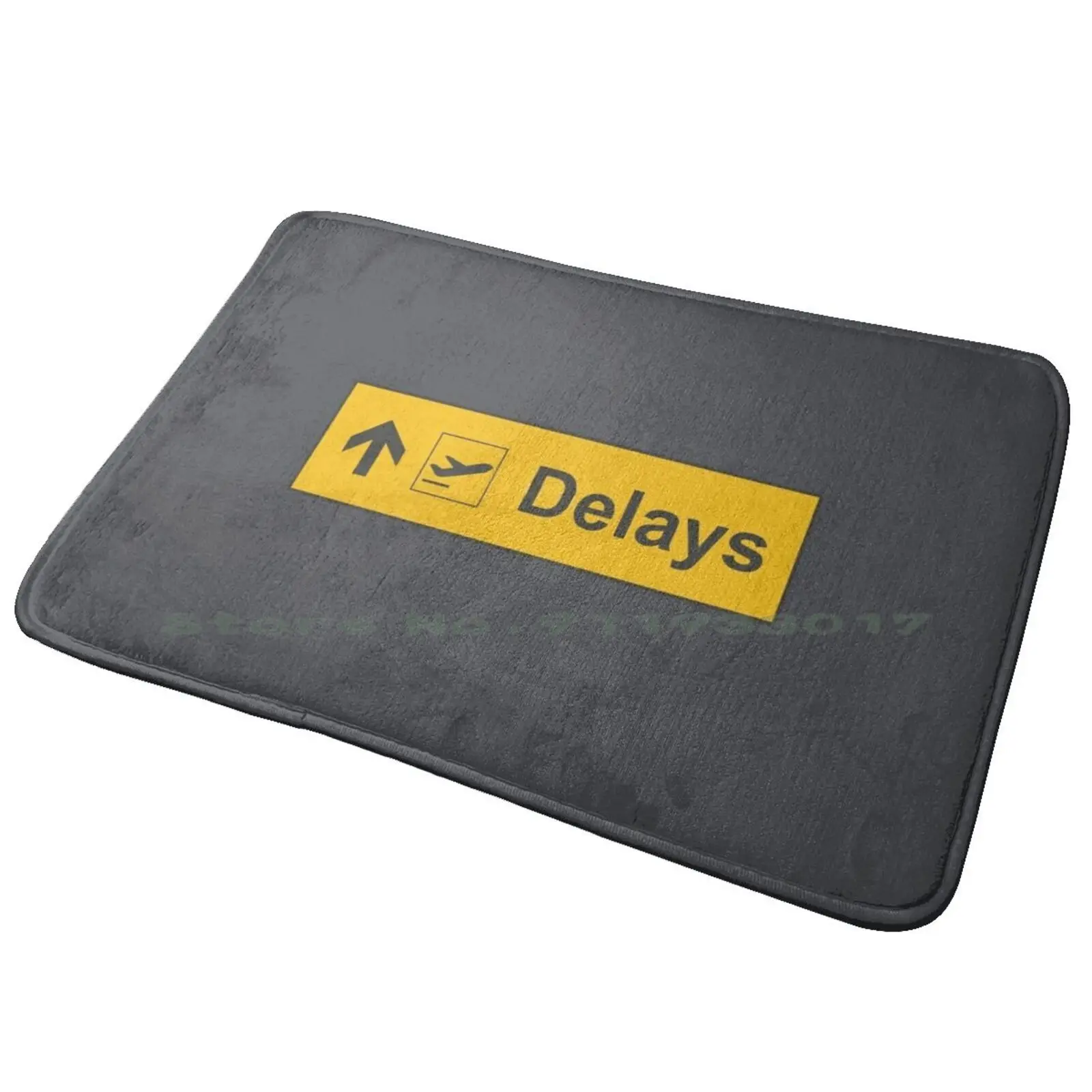 

Delays Airport Sign Entrance Door Mat Bath Mat Rug Cryptocurrency Bitcoin Etherium Ripple Dash Litecoin Gas Neo Monero Ether