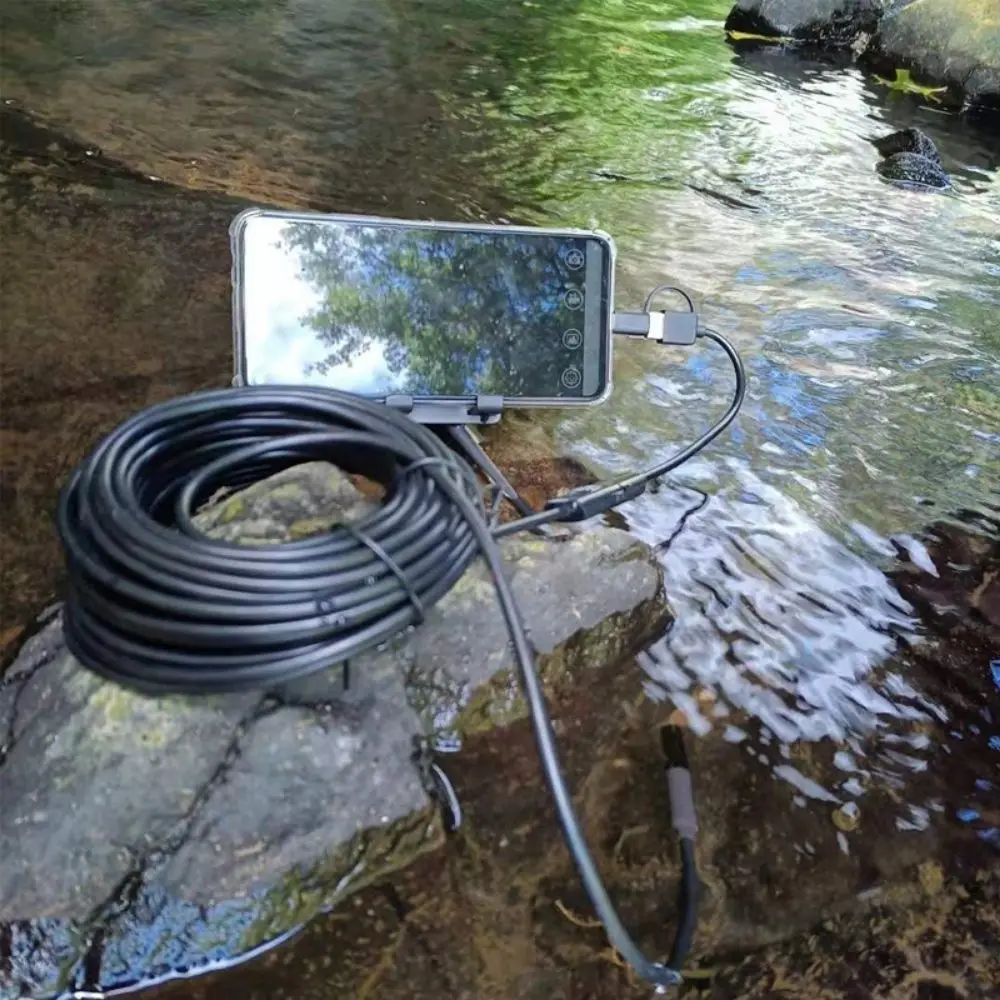 Imagem -05 - Waterproof Pipe Inspection Câmera Subaquática Fish Finder Mini Câmera Borescope de Esgoto 960p Ip68 45m