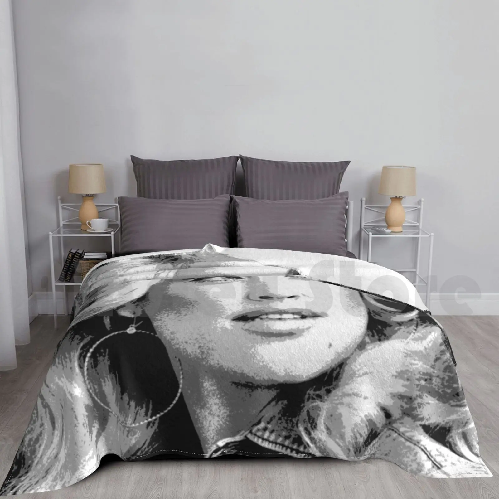 Dolly Parton Blanket Fashion Custom Dolly Parton Country Music Song Retro Sing Classic Pretty Beautiful Girl