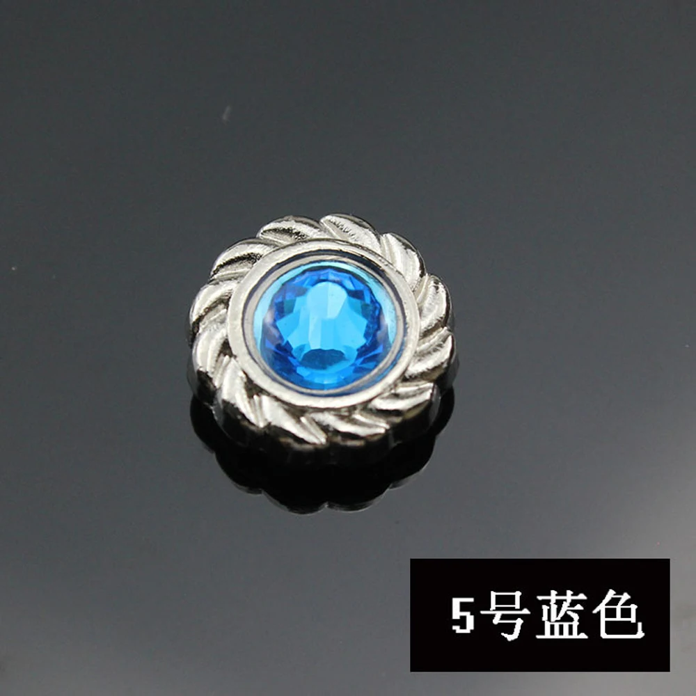 DIY leather craft turquoise diamond design studs and rivet 12sets/lot