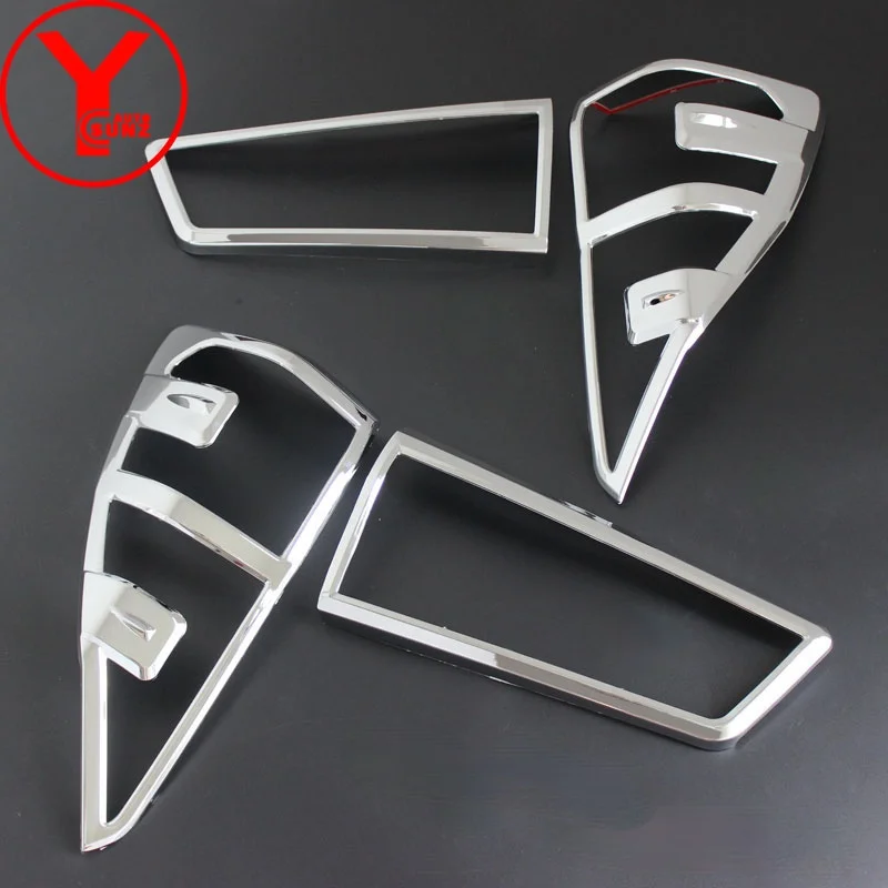 Chrome Tail Light Cover Light Cover Auto Taillight Sticker Rear Lamp Hoods For Toyota Innova 2016 2017 2018 2019 ABS YCSUNZ