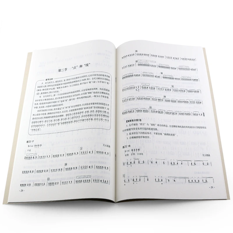 Pipa基本的なコールドブックチュートリアルブックスコアpipaの手法指紋の38曲ダンス